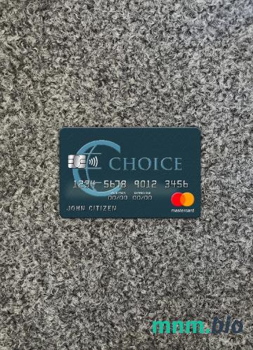 Belize Choice bank wygląd zdjęcia mastercard skan PSD + zdjęcie